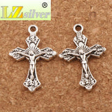 40pcs Jesus Jerusalem Cross Charms Pendants DIY Jewelry L427