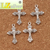 40pcs Jesus Jerusalem Cross Charms Pendants DIY Jewelry L427