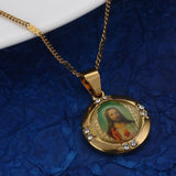 Jesus Portrait Pendant Necklace - Christian Jewelry