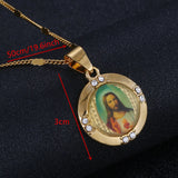 Jesus Portrait Pendant Necklace - Christian Jewelry