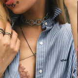 Crystal Choker Necklace Chunky Neck Accessories for Women