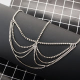 Rhinestone Headband Bridal Hair Jewelry Bohemian Hippie Chain