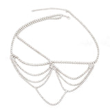 Rhinestone Headband Bridal Hair Jewelry Bohemian Hippie Chain