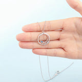 925 Silver Personalized Name Necklace 2 Birthstones Couple Necklaces