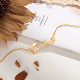 JewelOra Personalized Wings Nameplate Necklace S925 Silver