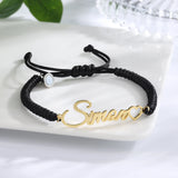 JewelOra Magnetic Couple Bracelets with Heart Personalized Nameplate