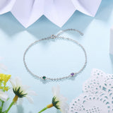 JewelOra Personalized Birthstones Bracelet for Women