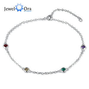 JewelOra Personalized Birthstones Bracelet for Women
