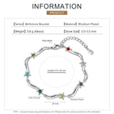 Personalized Mothers Bracelet with Birthstone Star Inlay