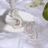 JewelOra 26 Letters Stud Earrings Personalized Initials Letter Earrings