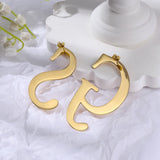JewelOra 26 Letters Stud Earrings Personalized Initials Letter Earrings