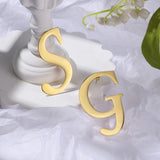 JewelOra 26 Letters Stud Earrings Personalized Initials Letter Earrings