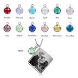 Personalized Birthstone Date Necklace