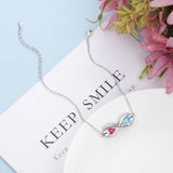 Personalized Birthstone Infinity Bracelet for Women