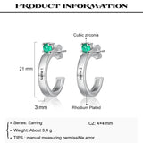 JewelOra Name Earrings with Birthstone Studs