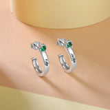 JewelOra Name Earrings with Birthstone Studs