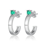 JewelOra Name Earrings with Birthstone Studs