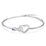Personalized Birthstone Name Engraved Bracelets - Year Gift