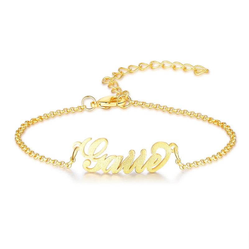 JewelOra Personalized Name Bracelet for Women Adjustable Chain Bracelet