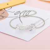 JewelOra Personalized Name Bracelet for Women Adjustable Chain Bracelet