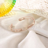 JewelOra Heart Name Bracelets - Personalized Stainless Steel Cuff Bangles
