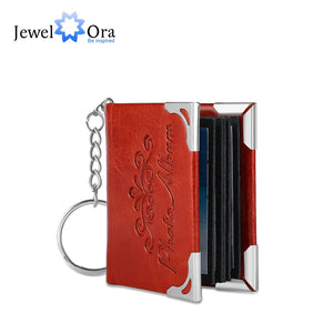 JewelOra Photo Album Keychains Personalized Keyrings for Women
