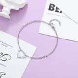 JewelOra Personalized Sister Heart Cutout Bracelet Set for Women