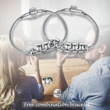 Personalized Stainless Steel Name Beads Bracelet for Men