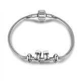Personalized Stainless Steel Name Beads Bracelet for Men