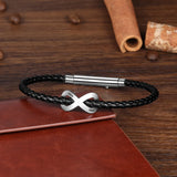 Personalized Infinity Bracelets for Couple Engrave Name Stainless Steel
