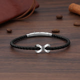 Personalized Infinity Bracelets for Couple Engrave Name Stainless Steel