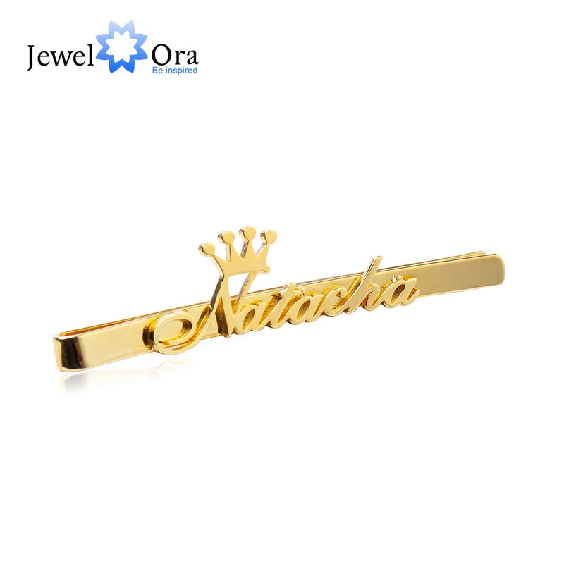 JewelOra Personalized Crown Name Hair Clip Barrette for Women