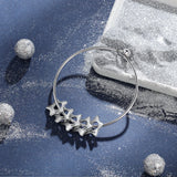 Custom Star Charm Bracelet with Name Engraving