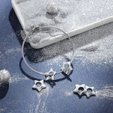 Custom Star Charm Bracelet with Name Engraving
