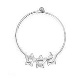 Custom Star Charm Bracelet with Name Engraving