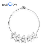 Custom Star Charm Bracelet with Name Engraving