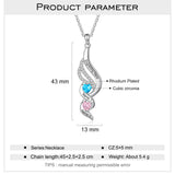 Personalized Engraving Twisted Pendant Necklace with 2 Birthstones
