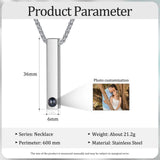 JewelOra Personalize Projection Photo Necklace Bar Picture Pendants Jewelry