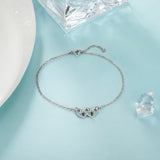 Personalized 2 Birthstones Heart Bracelets for Women Couples