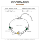Personalized Butterfly Bracelet with Birthstone & Names