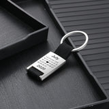 JewelOra Engraved Stainless Steel Heart Keychain