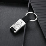 JewelOra Engraved Stainless Steel Heart Keychain