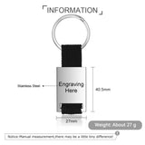 JewelOra Engraved Stainless Steel Heart Keychain