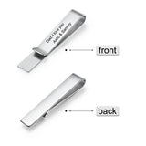 Personalized Mens Cufflinks Tie Clips Shirt Cuff Button Fathers Gift