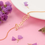 Personalized Nameplate Necklace 925 Silver Heart Custom Letter Necklaces