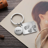 Custom Calendar Keychain with Name Engraving