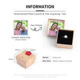 Personalized Rose Flower Blessing Message Jewellery Box