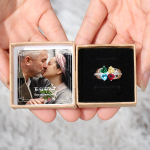 Personalized Rose Flower Blessing Message Jewellery Box