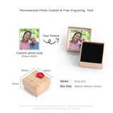 Personalized Rose Flower Blessing Message Jewellery Box