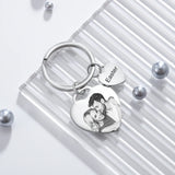 Personalized Calendar Keychain for Ladies Engraved Name & Date
